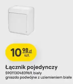 Castorama Łącznik pojedynczy ELEKTRO-PLAST biały oferta