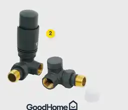 Castorama Zestaw termostatyczny osiowy GoodHome antracytowy oferta
