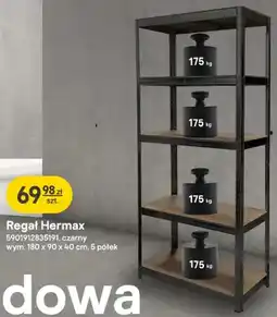 Castorama Regał metalowy Hermax czarny oferta
