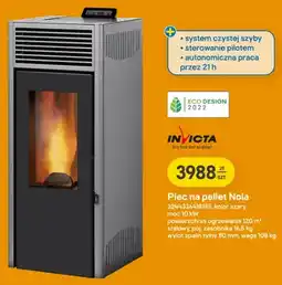 Castorama Piec na pellet Invicta Nola szary oferta