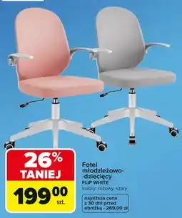 Carrefour Fotel młodzieżowo-dziecięcy Flip White oferta