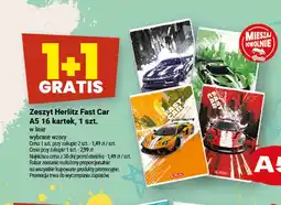 Twój Market Zeszyt Herlitz Fast Car A5 16 kartek oferta