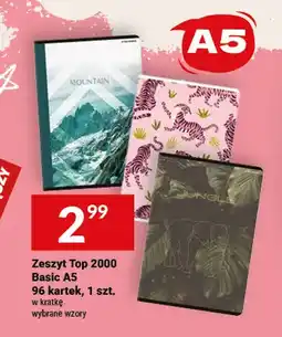 Twój Market Zeszyt Top 2000 Basic A5 96 kartek oferta