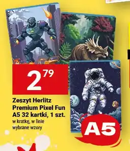 Twój Market Zeszyt Herlitz Premium Pixel Fun A5 32 kartki oferta