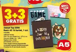 Twój Market Zeszyt Top 2000 Basic A5 16 kartek oferta