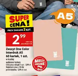 Twój Market Zeszyt One Color Interdruk A5 60 kartek oferta