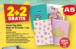 Twój Market Zeszyt Top 2000 Basic A5 32 kartki oferta
