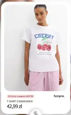 BonPrix T-shirt z nadrukiem Bonprix oferta