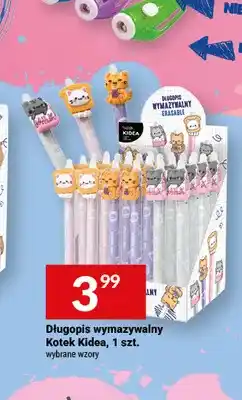 Twój Market Długopis wymazywalny Kotek Kidea oferta