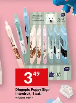 Twój Market Długopis Puppy Sign Interdruk oferta