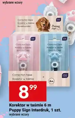 Twój Market Korektor w taśmie Puppy Sign Interdruk oferta