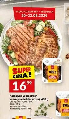 Twój Market Karkówka w plastrach w marynacie klasycznej Białecki Wędzarnia oferta