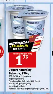 Twój Market Jogurt naturalny Bakoma oferta