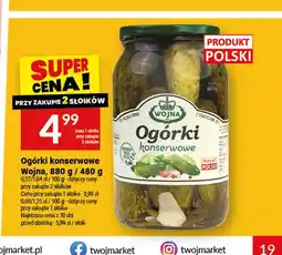 Twój Market Ogórki konserwowe Wojna oferta