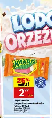 Twój Market Lody Sandwich mango-śmietanka-truskawka Kaktus oferta