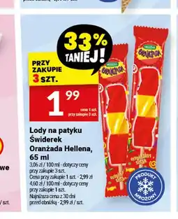 Twój Market Lody na patyku Świderek Oranżada Hellena oferta