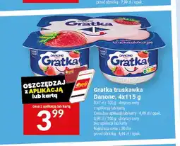 Twój Market Napój jogurtowy Gratka o smaku truskawkowym Danone 4-pak oferta