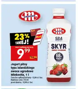 Twój Market Jogurt pitny typu islandzkiego owoce ogrodowe Mlekovita oferta