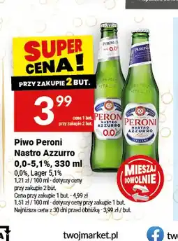 Twój Market Piwo bezalkoholowe Peroni Nastro Azzurro oferta