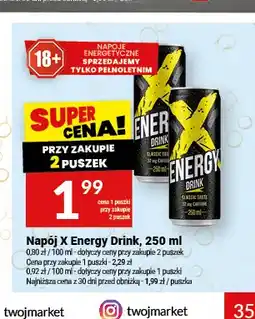 Twój Market Napój energetyczny X Energy Drink oferta