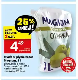 Twój Market Mydło w płynie zapas Magnum oliwka oferta