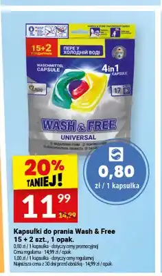 Twój Market Kapsułki do prania Wash & Free oferta