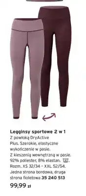Tchibo Legginsy sportowe 2 w 1 oferta