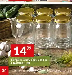 Twój Market Komplet słoików z zakrętką 6-pak oferta