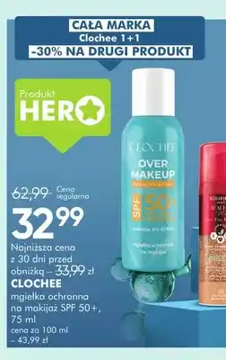SuperPharm Mgiełka ochronna na makijaż SPF 50+ Clochee oferta