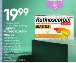 SuperPharm Suplement diety Rutinoscorbin MAX D3 oferta