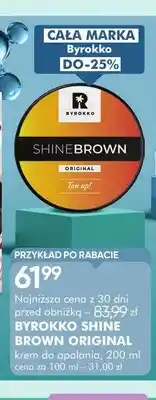 SuperPharm Krem do opalania Byrokko Shine Brown Original oferta