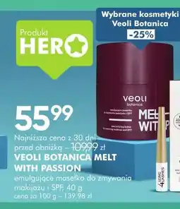SuperPharm Emulgujące masełko do zmywania makijażu i SPF Veoli Botanica Melt With Passion oferta
