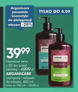 SuperPharm Szampon do włosów Arganicare Natural Hair oferta