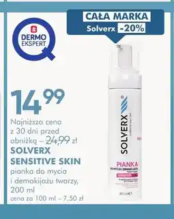 SuperPharm Pianka do mycia i demakijażu twarzy Solverx Sensitive Skin oferta