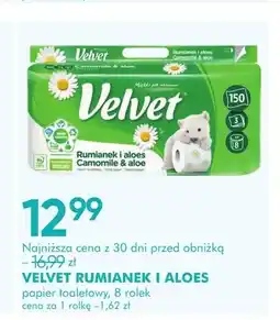 SuperPharm Papier toaletowy Velvet Rumianek i Aloes oferta