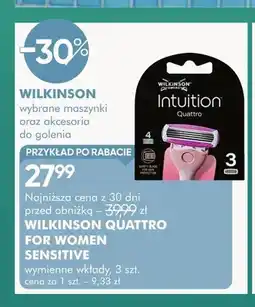 SuperPharm Wkłady wymienne Wilkinson Quattro for Women Sensitive oferta