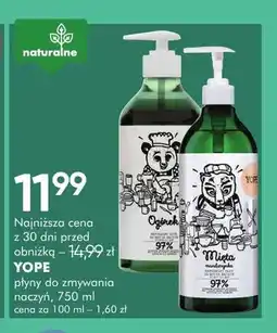 SuperPharm Płyn do zmywania naczyń Yope Ogórek oferta