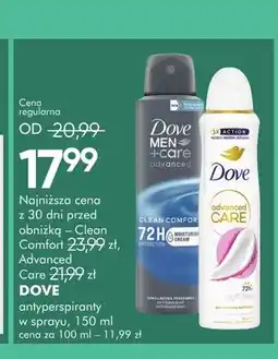 SuperPharm Antyperspirant w sprayu Dove Men+Care Advanced Clean Comfort oferta