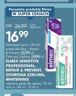SuperPharm Pasta do zębów Elmex Sensitive Professional Repair & Prevent oferta