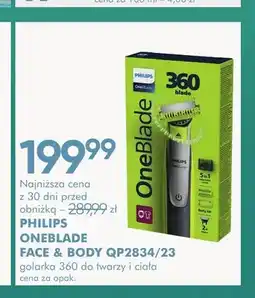 SuperPharm Golarka do twarzy i ciała Philips OneBlade Face & Body QP2834/23 oferta