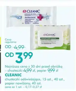SuperPharm Chusteczki odświeżające Cleanic oferta