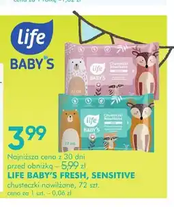 SuperPharm Chusteczki nawilżane dla dzieci Life Baby's Fresh oferta