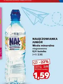 Kaufland Woda mineralna niegazowana Nałęczowianka Junior oferta