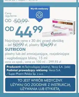 SuperPharm Żel na blizny Sutricon oferta