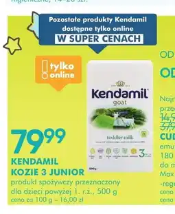 SuperPharm Mleko modyfikowane Kendamil Kozie 3 Junior oferta