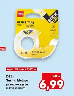 Kaufland Taśma klejąca przezroczysta z dyspenserem Deli oferta