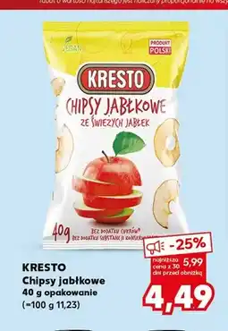 Kaufland Chipsy jabłkowe Kresto oferta