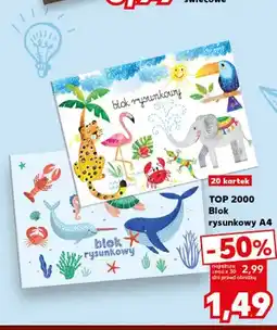 Kaufland Blok rysunkowy A4 Top 2000 oferta