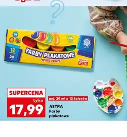 Kaufland Farby plakatowe Astra 12 kolorów oferta