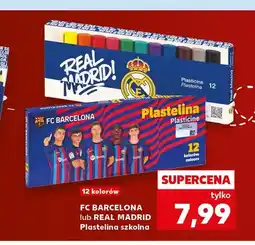 Kaufland Plastelina szkolna FC Barcelona oferta